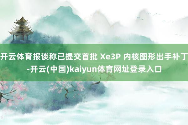 开云体育报谈称已提交首批 Xe3P 内核图形出手补丁-开云(中国)kaiyun体育网址登录入口